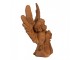 Dekorativní rezavá figurka anděl modlící - 13*8*19 cm