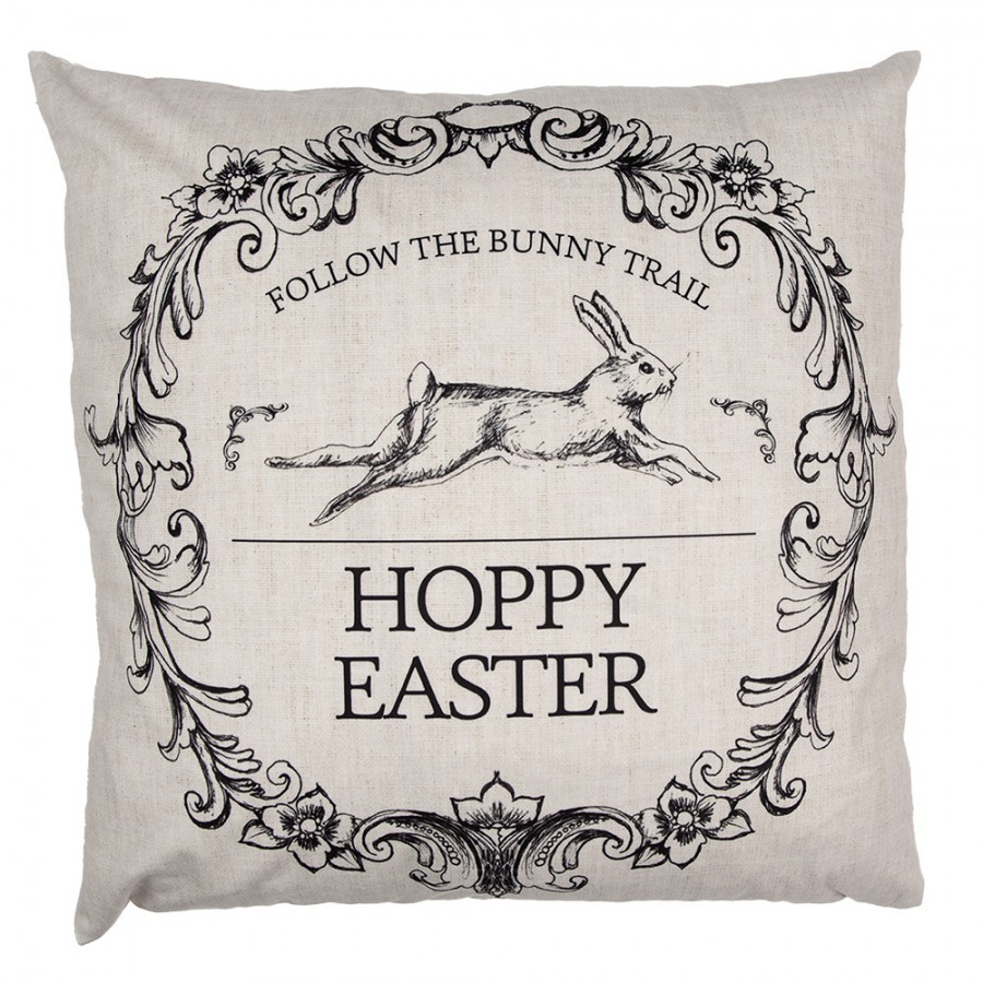 Povlak na polštář s králíkem Hoppy Easter - 45*45cm