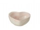 Krémovo-růžová porcelánová miska ve tvaru srdce Heart - 9*8*4 cm