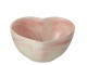 Krémovo-růžová porcelánová miska ve tvaru srdce Heart - 15*13*7 cm