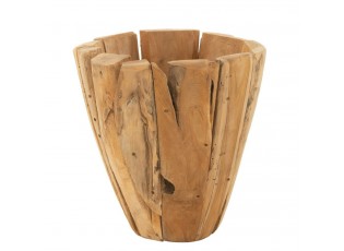 Dřevěný obal na květináč z teakového dřeva Jack - Ø 35*40 cm