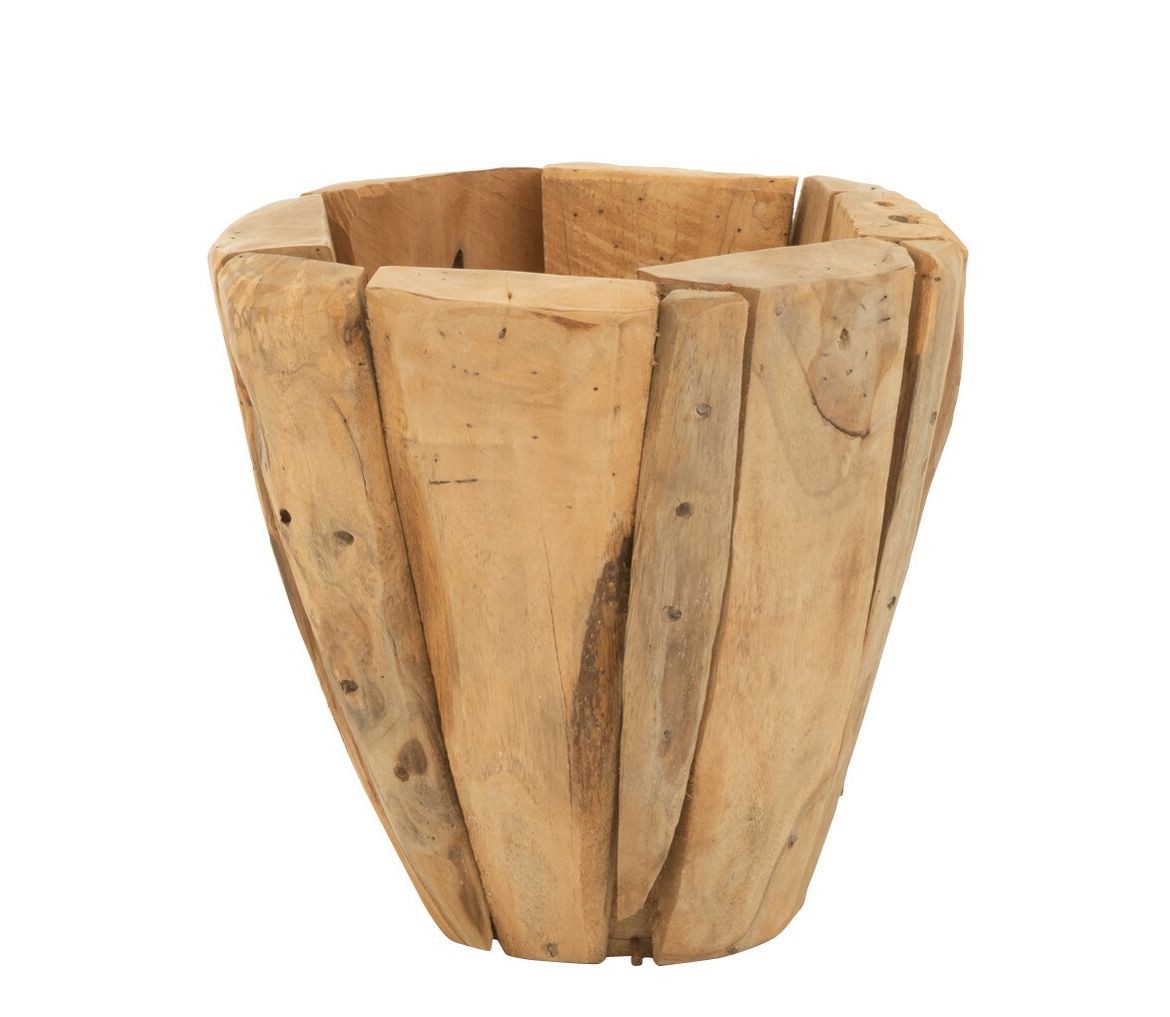 Dřevěný obal na květináč z teakového dřeva Jack S - Ø 30*30 cm 37971