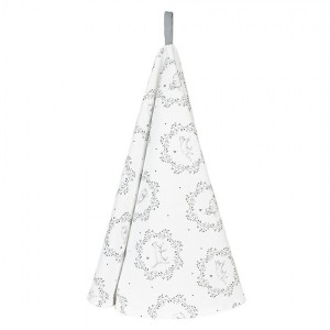 Kuchyňská bavlněná utěrka s kočičkami Lovely Grey Cats - Ø 80 cm