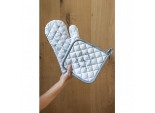 Kuchyňská chňapka - rukavice s pejsky Lovely Grey Dogs - 18*30 cm 