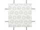 Textilní košík na pečivo s pejsky Lovely Grey Dogs - 35*35*8 cm