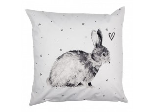 Povlak na polštář s králíčkem a srdíčky Bunnies in Love - 45*45 cm