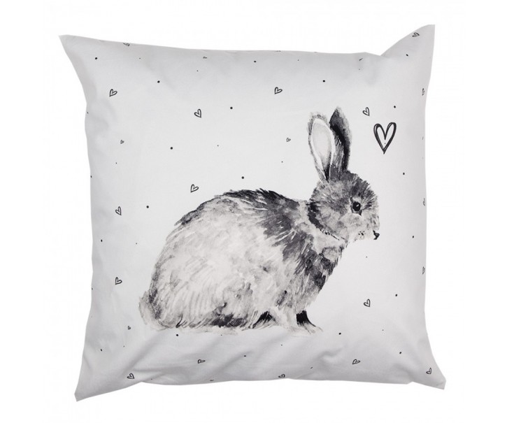 Povlak na polštář s králíčkem a srdíčky Bunnies in Love - 45*45 cm