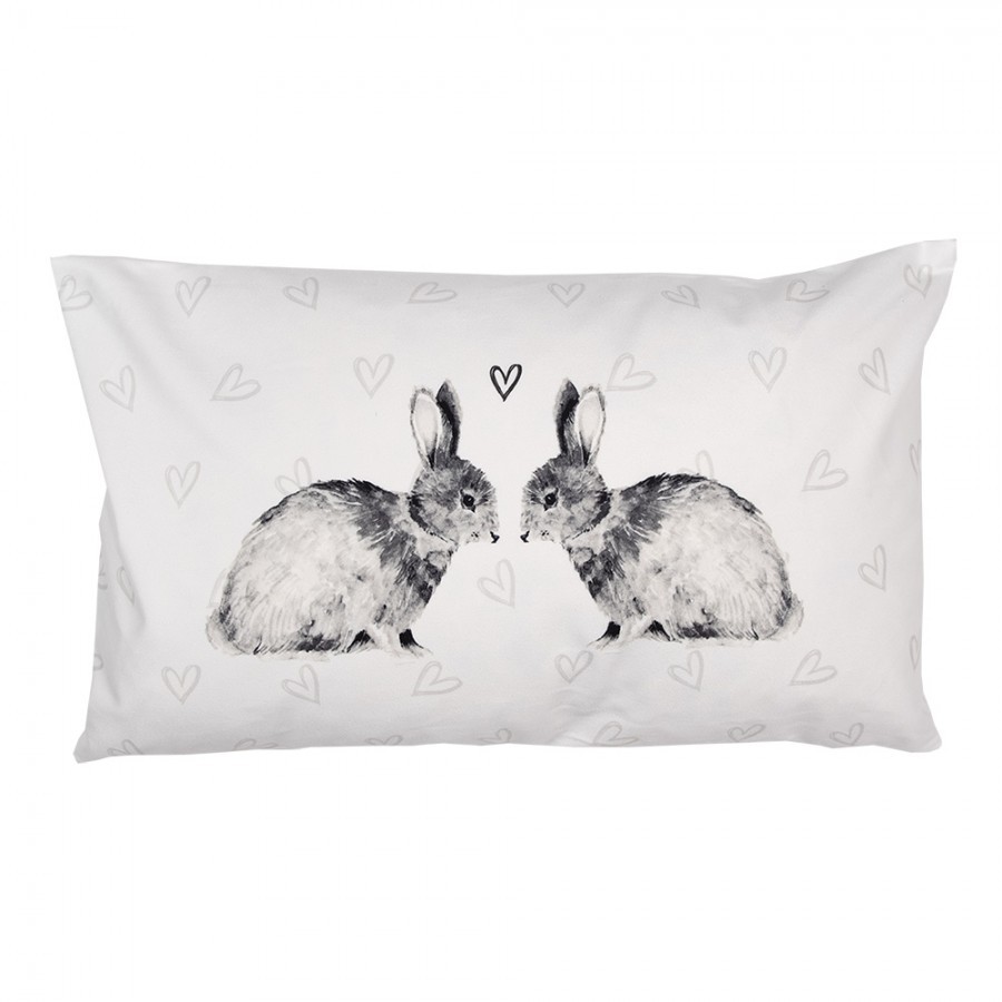 Povlak na polštář s motivem králíčků a srdíček Bunnies in Love - 30*50 cm
