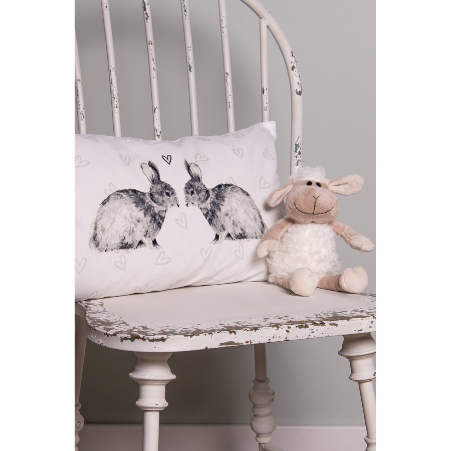 Povlak na polštář s motivem králíčků a srdíček Bunnies in Love - 30*50 cm