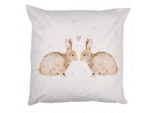 Povlak na polštář s motivem králíčků a srdíček Bunnies in Love - 45*45 cm