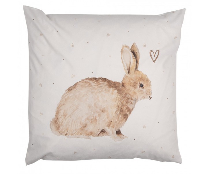 Povlak na polštář s motivem králíčka a srdíček Bunnies in Love - 45*45 cm
