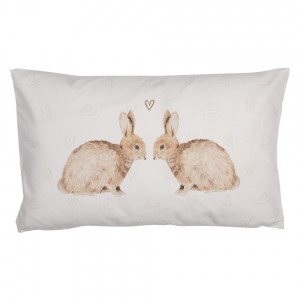 Povlak na polštář s motivem králíčka a srdíček Bunnies in Love - 30*50 cm