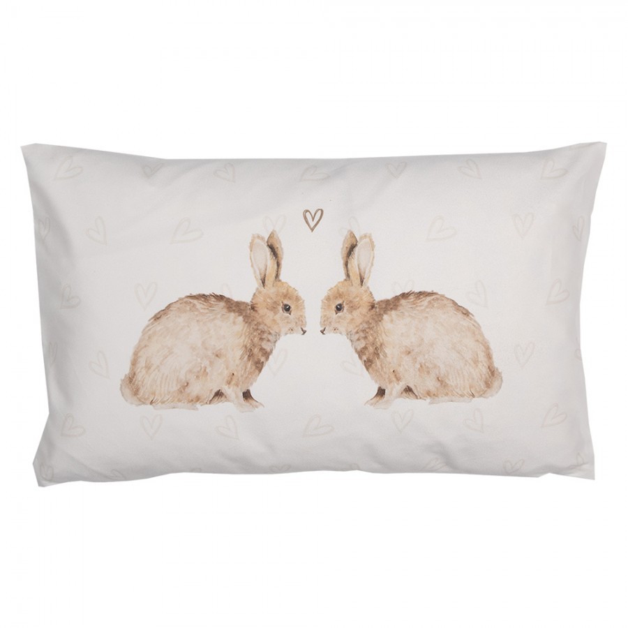 Povlak na polštář s motivem králíčka a srdíček Bunnies in Love - 30*50 cm