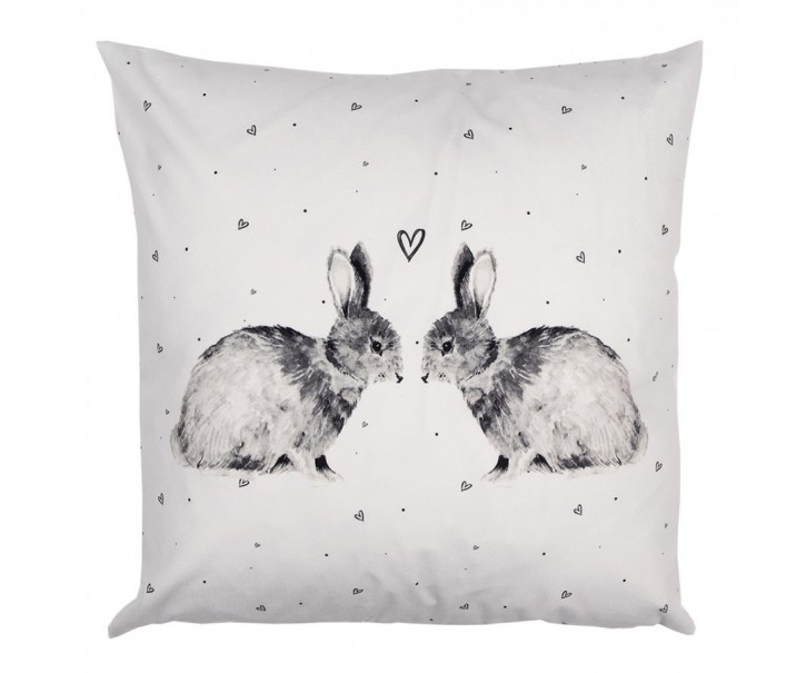 Povlak na polštář s králíčky a srdíčky Bunnies in Love - 45*45 cm