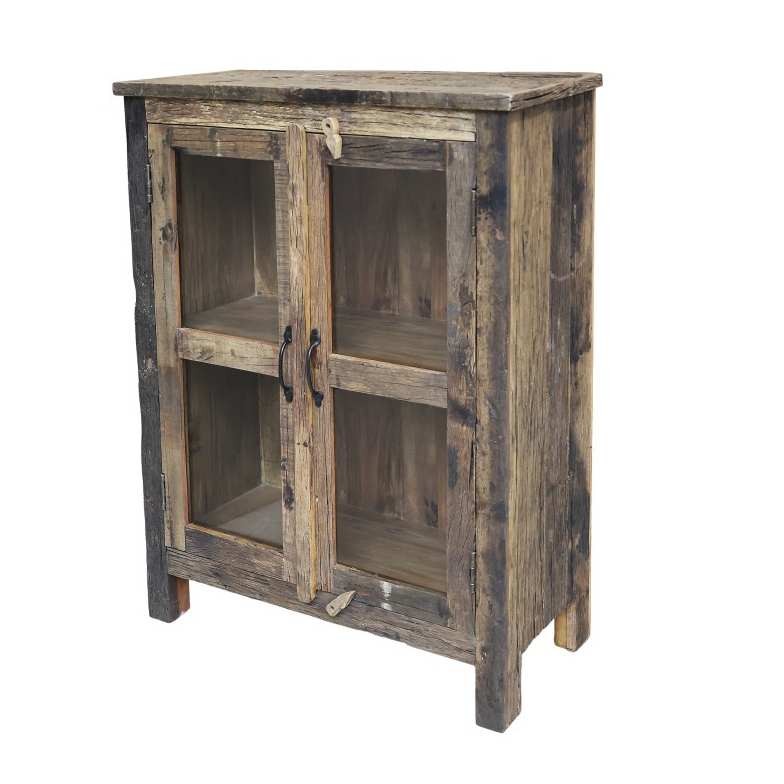 Dřevěná vintage komoda Grimaud - 80*48*140 cm
