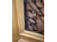 Hnědočerný antik dekorativní panel na postavení Sutt French - 56*5*165 cm