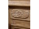 Hnědočerný antik dekorativní panel na postavení Sutt French - 30*5*167 cm