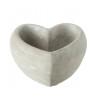 Šedý antik cementový květináč ve tvaru srdce Heart - 16*17*8 cmBarva: šedá antik Materiál: cementová směs 