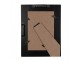 Černohnědý obdélníkový dřevěný rámeček - 15*2*20 cm / 10*15 cm