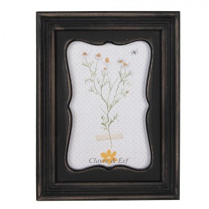 Černohnědý obdélníkový dřevěný rámeček - 8*2*23 cm / 13*18 cm