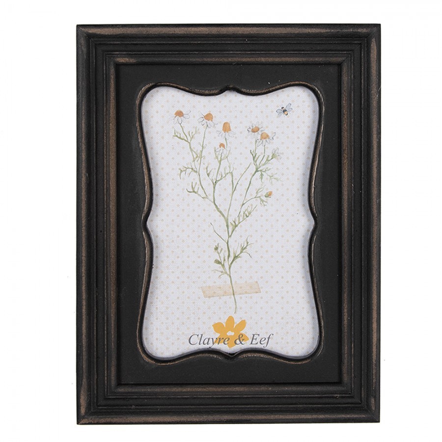 Černohnědý obdélníkový dřevěný rámeček - 8*2*23 cm / 13*18 cm