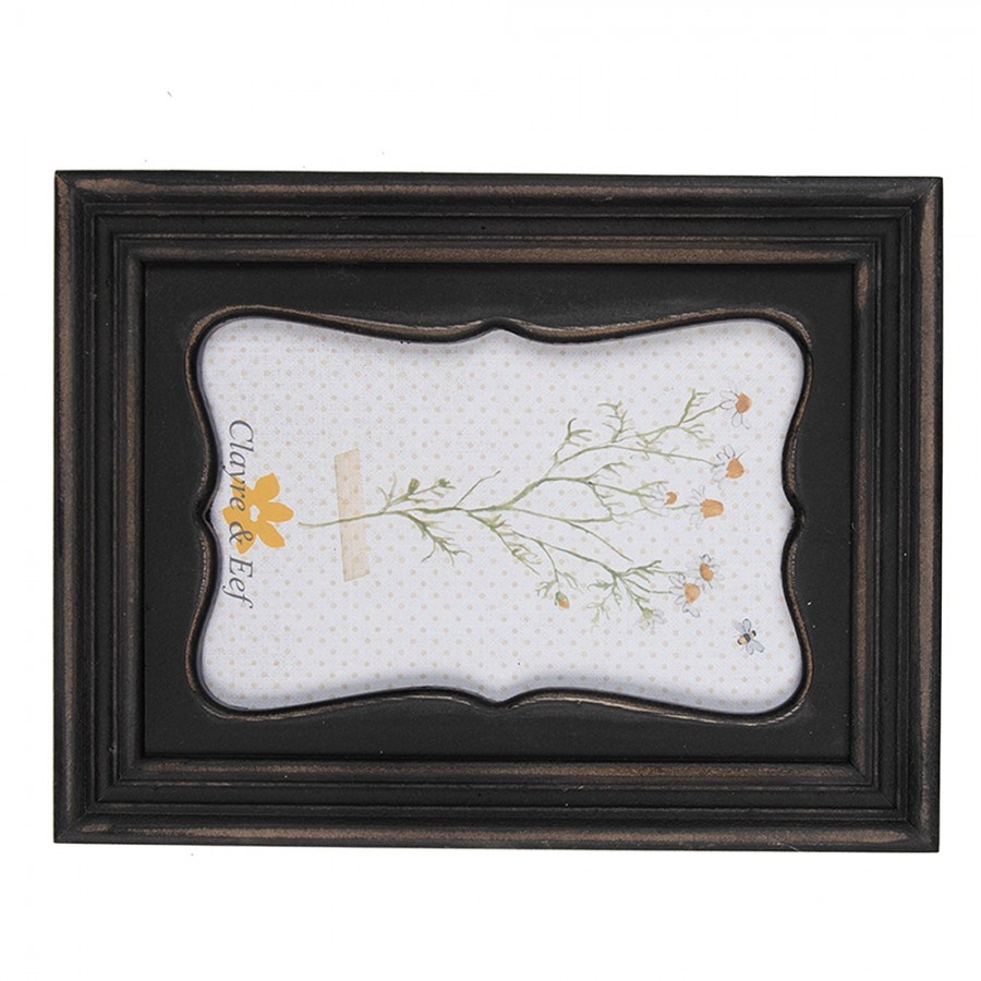 Černohnědý obdélníkový dřevěný rámeček - 8*2*23 cm / 13*18 cm