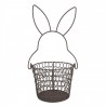 Hnědý drátěný dekorační košík králík Bunny - Ø 15*34 cm Barva: Hnědá antikMateriál: kovHmotnost: 0,25 kg
