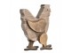 Hnědá antik dekorativní dřevěná figurka slepička - 23*12*28 cm