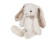 Béžový plyšový králíček s květovanými oušky - 15*20*24 cm