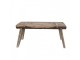 Hnědý antik dřevěný stolek na květiny - 44*18*20 cm