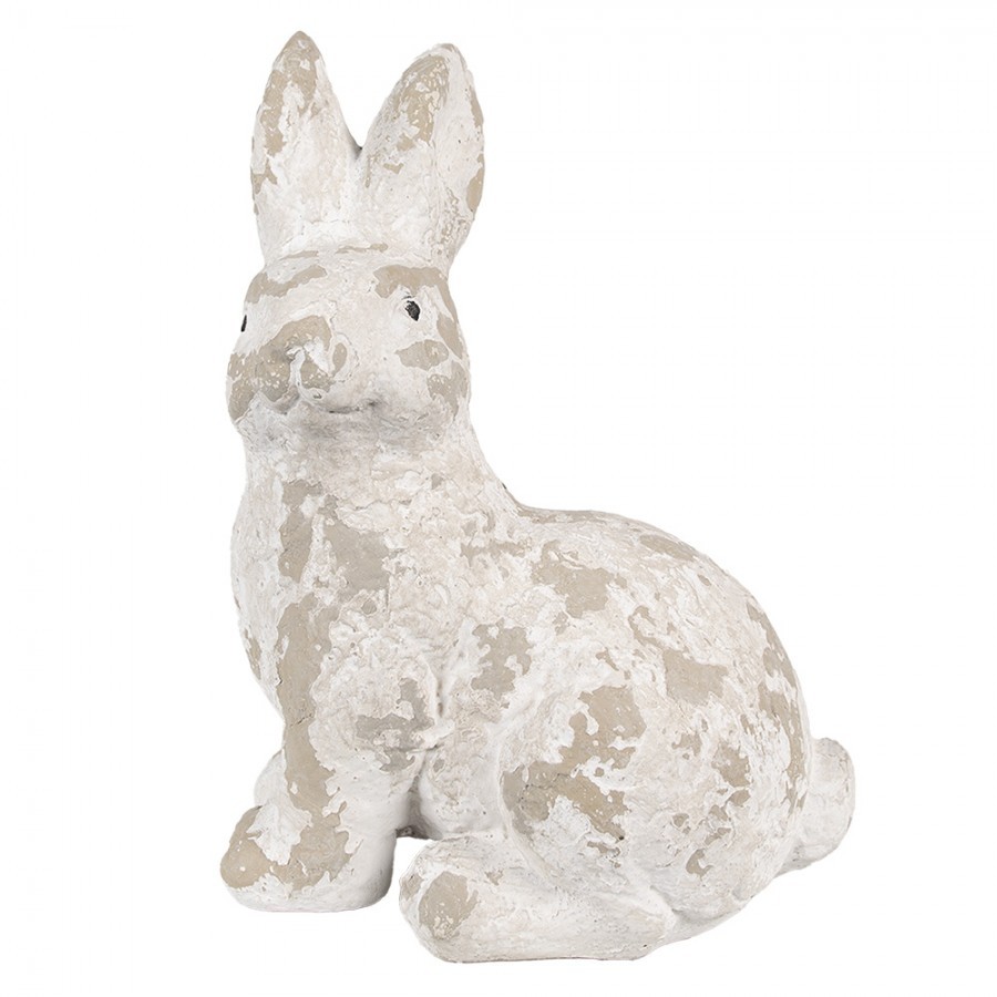 Béžová antik dekorativní figurka králík - 29*19*39 cm