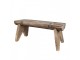 Hnědý antik dřevěný stolek na květiny - 38*17*17 cm