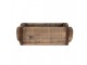 Hnědá dřevěná dekorační retro bedýnka - 30*12*10 cm