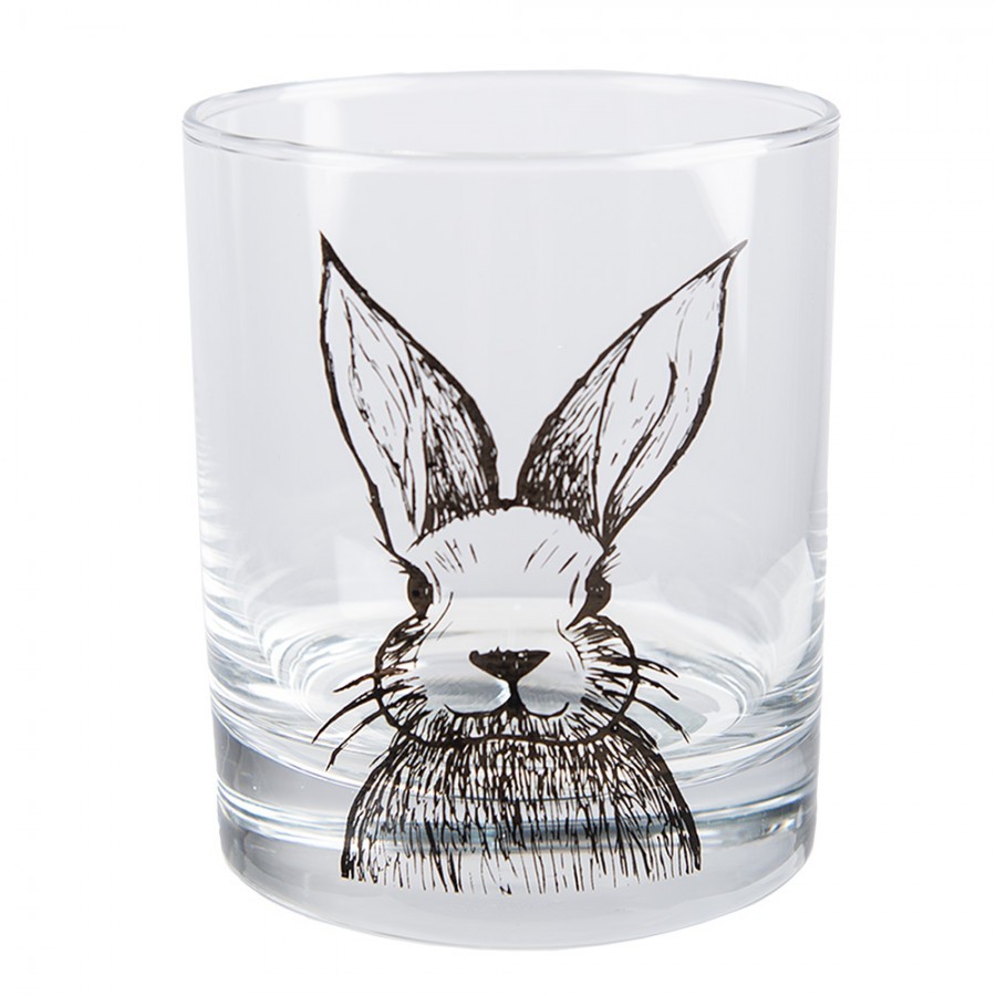 Sklenička na vodu s králíčkem Rabbit Cartoon - Ø 8*9 cm / 300 ml