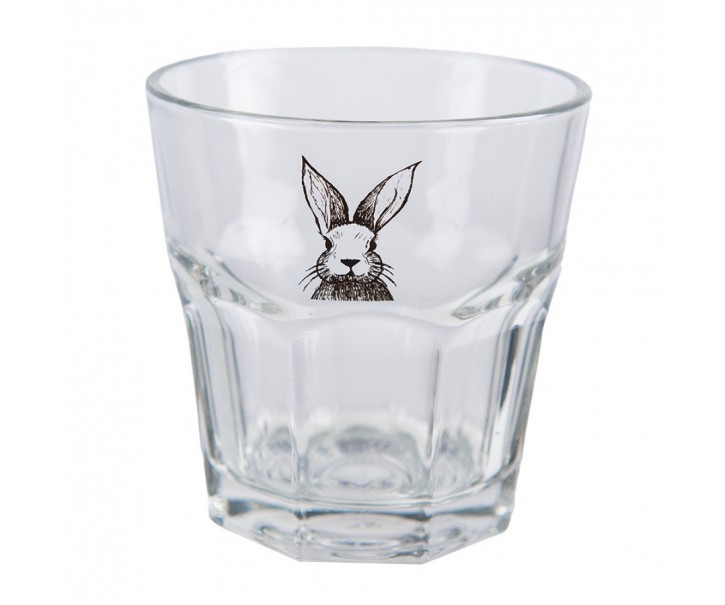 Sklenička na vodu s králíčkem Rabbit Cartoon - Ø 8*8 cm / 200 ml