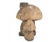 Hnědá dekorativní figurka houba domek - 34*29*35 cm