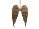 Zlatá antik dekorativní závěsná křídla S - 14*9 cm