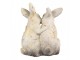 Béžovo-hnědá dekorativní figurka králíčci rodinka - 26*18*33 cm