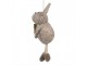 Šedý plstěný závěsný králíček s mrkvičkou Magiccal - 13cm