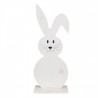 Bílá antik dekorativní dřevěná figurka králík - 10*5*26 cm
