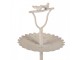 Béžový antik dekorační 2-patrový stojan s ptáčky - Ø 32*51 cm