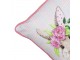 Růžový károvaný polštář s králíčky Rabbio - 45*15*35cm
