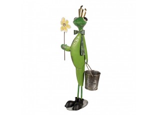 Kovová dekorativní figurka žabák - 29*15*67 cm