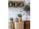 Přírodní kulatý stůl z dřevěných špalíků Eucalypt - Ø 30*30cm