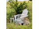 Bílé dřevěné zahradní křeslo Adirondack - 73*87*97 cm