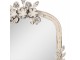 Béžové antik nástěnné zrcadlo zdobené květy Brocante - 56*5*77 cm