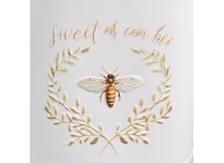 Dekorační plechová konev se včelkou Sweet Bee - 39*13*21 cm