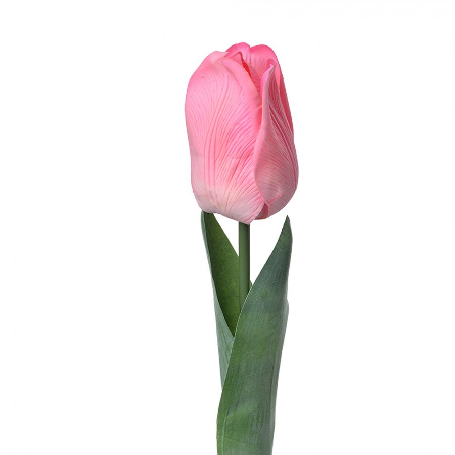 Umělá dekorační květina růžový tulipán - 6*6*50 cm