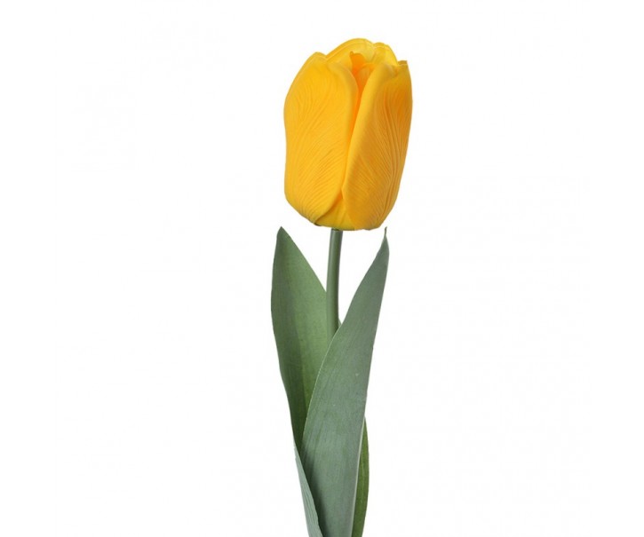 Umělá dekorační květina žlutý tulipán - 6*6*50 cm