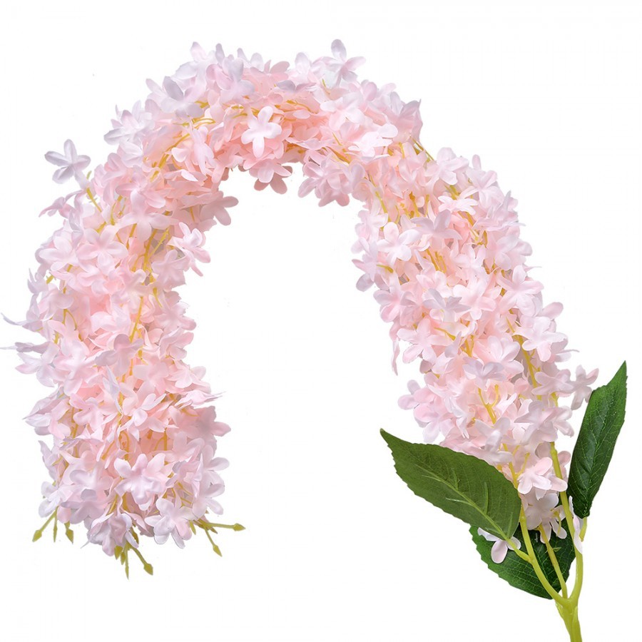 Světle růžová umělá dekorační květina dlouhý květ - 10*10*110 cm Clayre & Eef